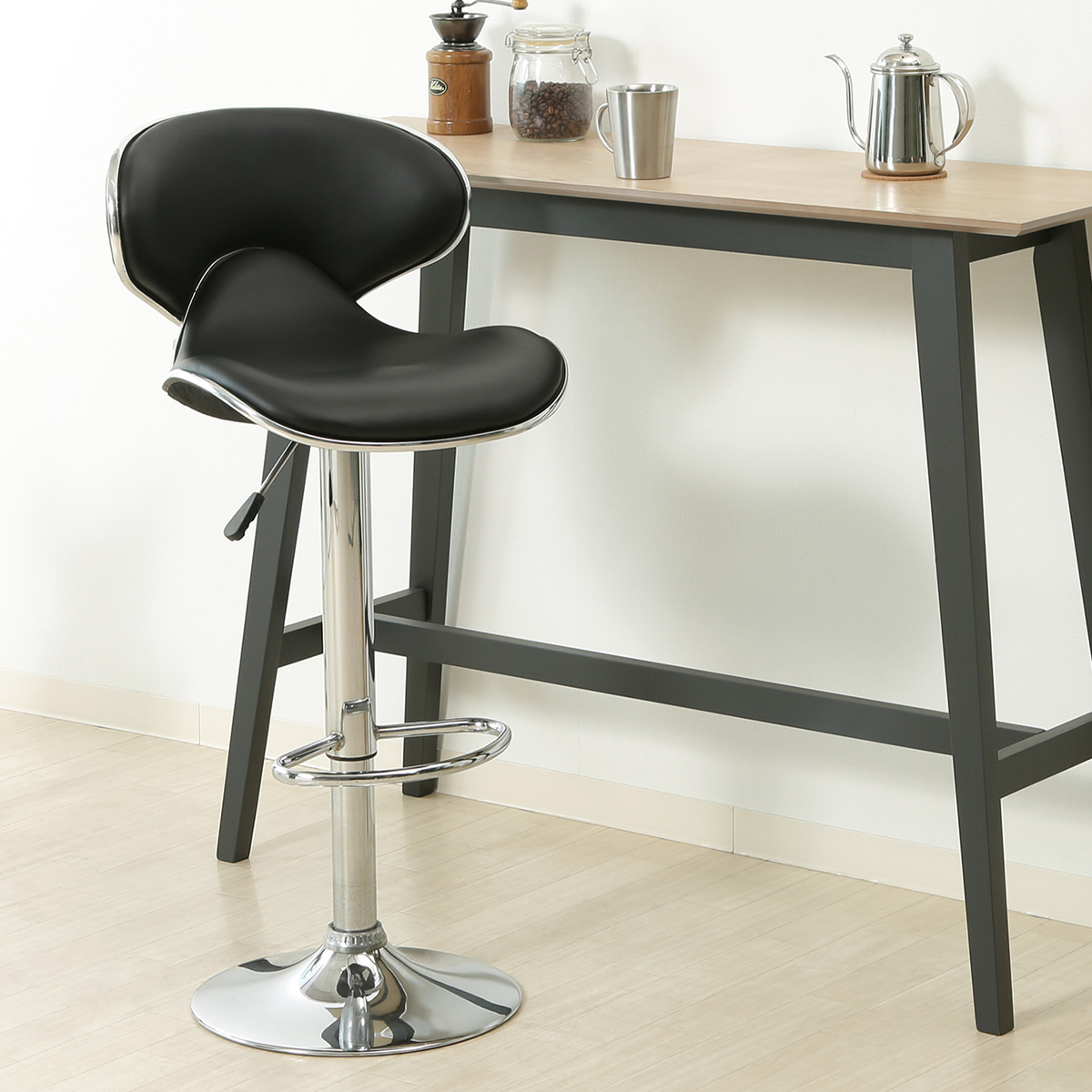 シェル カウンターチェア 幅455 奥行540 高さ885-1095 FB-CCSL 通販