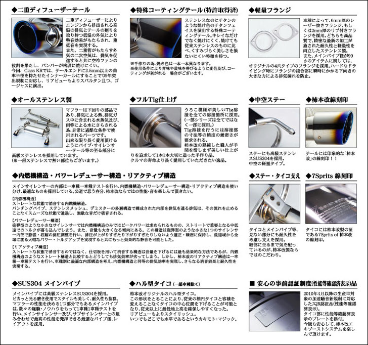 製品情報：EXHAUST：Class KR | 柿本改 KAKIMOTORACING | 自動車