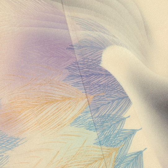 写真家 秋山庄太郎氏監修・正絹振袖着物、襦袢付きの写真