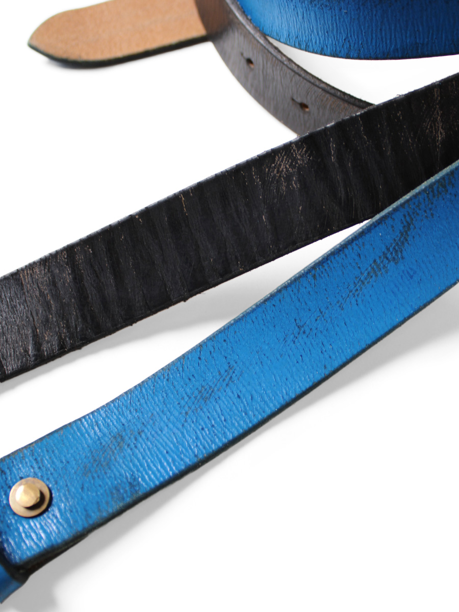 オイルレザー スタッズディスコバックルベルト | KAPITAL