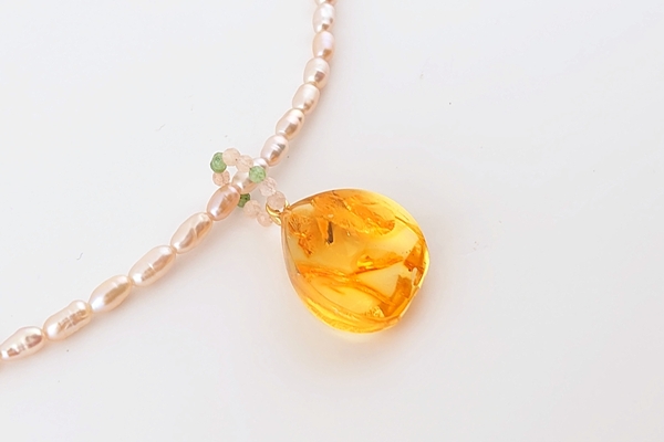 琥珀ペンダント（ネックレス付き） - 久慈琥珀オンラインショップ