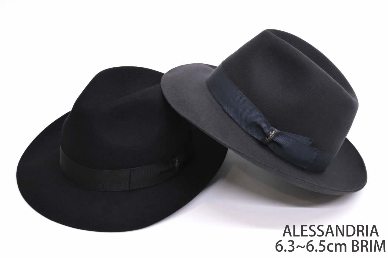 Borsalino ボルサリーノ アレッサンドリア ミディアムブリム「Federico