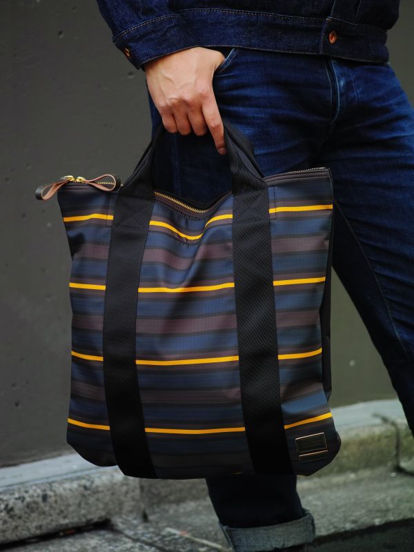 M A R N I PORTER 2WAY BAG NAVY - HOMEDICT