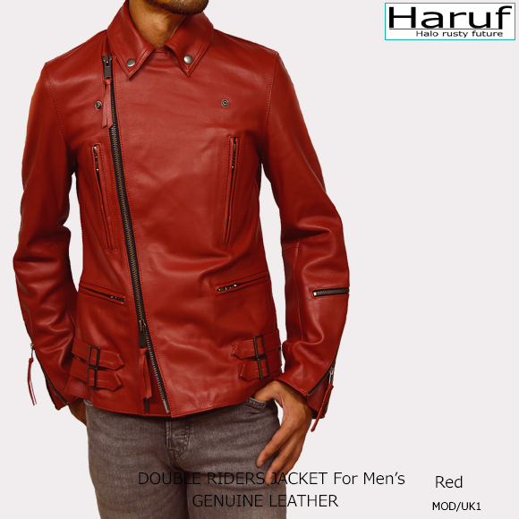 ダブルライダース 本革 ライダースジャケット メンズ レザージャケット