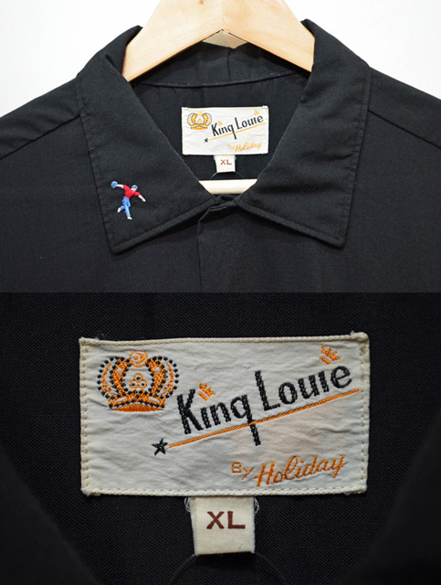 60's King Louie S/S ボーリングシャツ “BLACK” - used&vintage box Hi