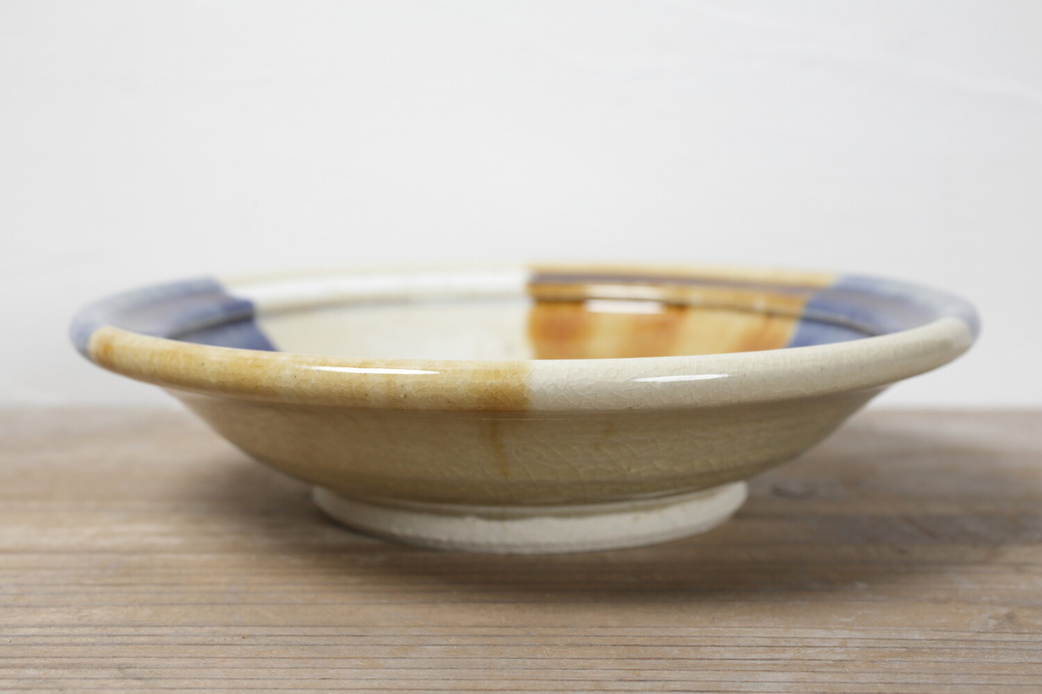 日々の暮らし | 折縁三彩流し皿 7.5寸 | 瀬戸本業窯