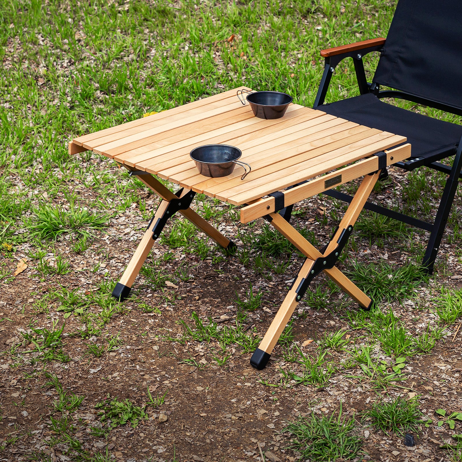 ウッドロールトップテーブルEX【1年保証】アウトドア キャンプ ロー