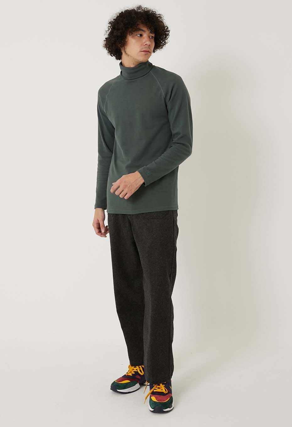 ストレッチフライス タートルネック ロングスリーブ Tシャツ