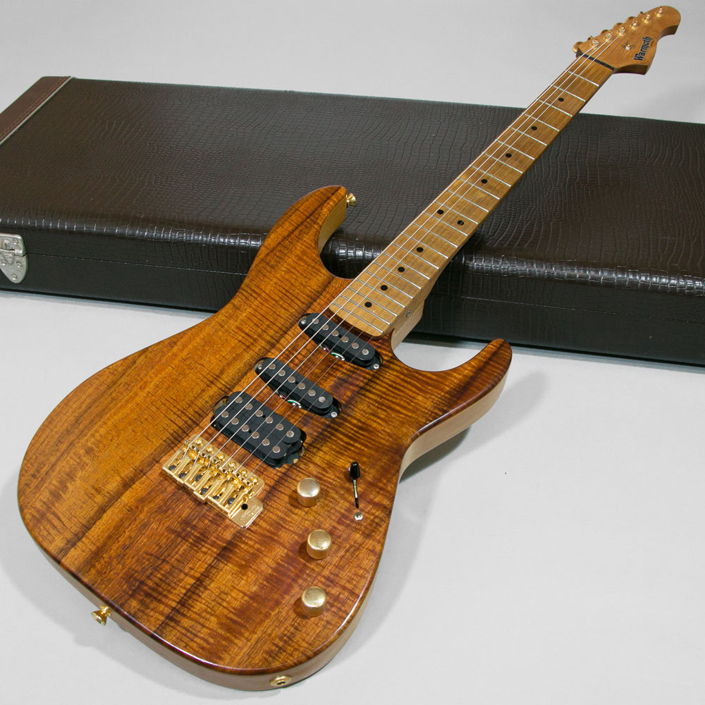 Warmoth Stratocaster Type Flame KOA with Tom Anderson Pickups 中古