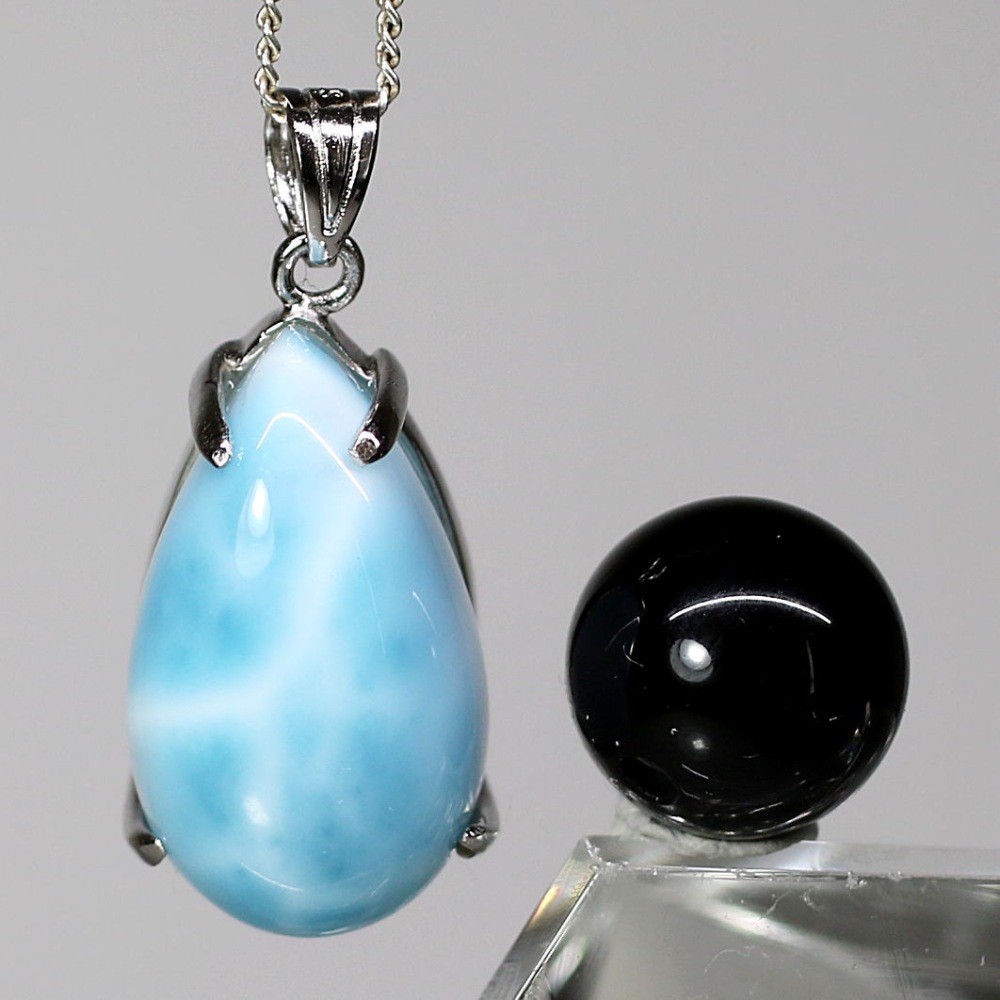 特別価格/高品質]ラリマーペンダントトップ（シルバー925） - 埼玉県