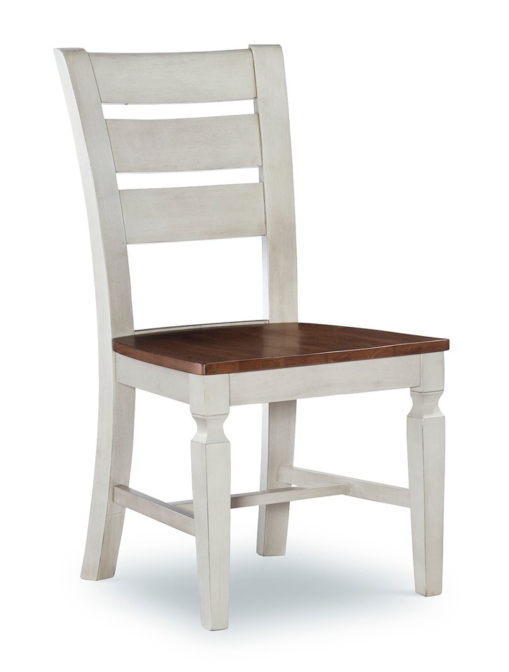 Vista Collection Ladder Back Chair in Hickory & Shell | John