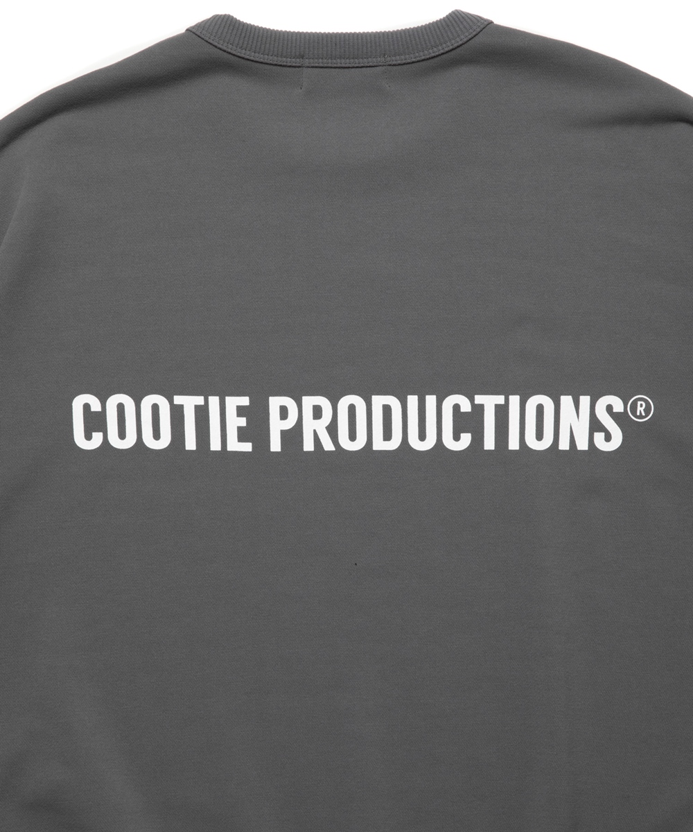 COOTIE PRODUCTIONS/Dry Tech Oversized Sweat Crew（Gray）［ドライ