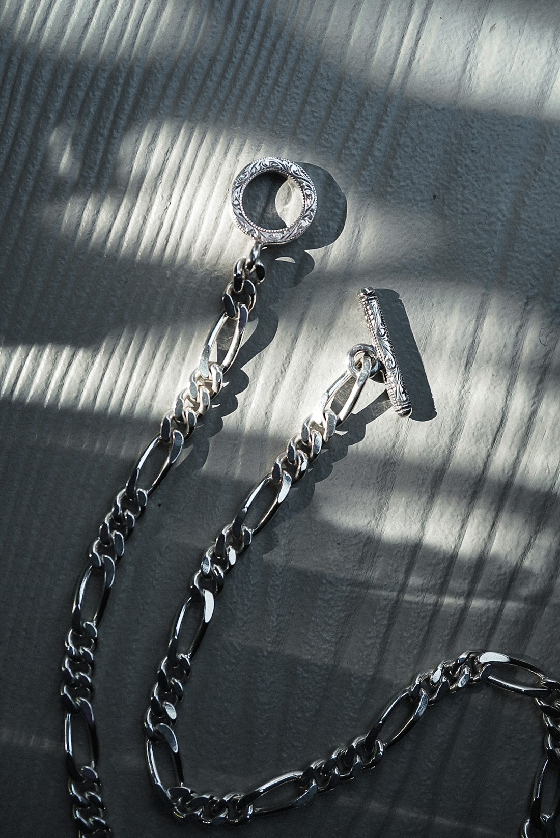 ANTIDOTE BUYERS CLUB/Figaro Wide Chain（Silver） - JONAS