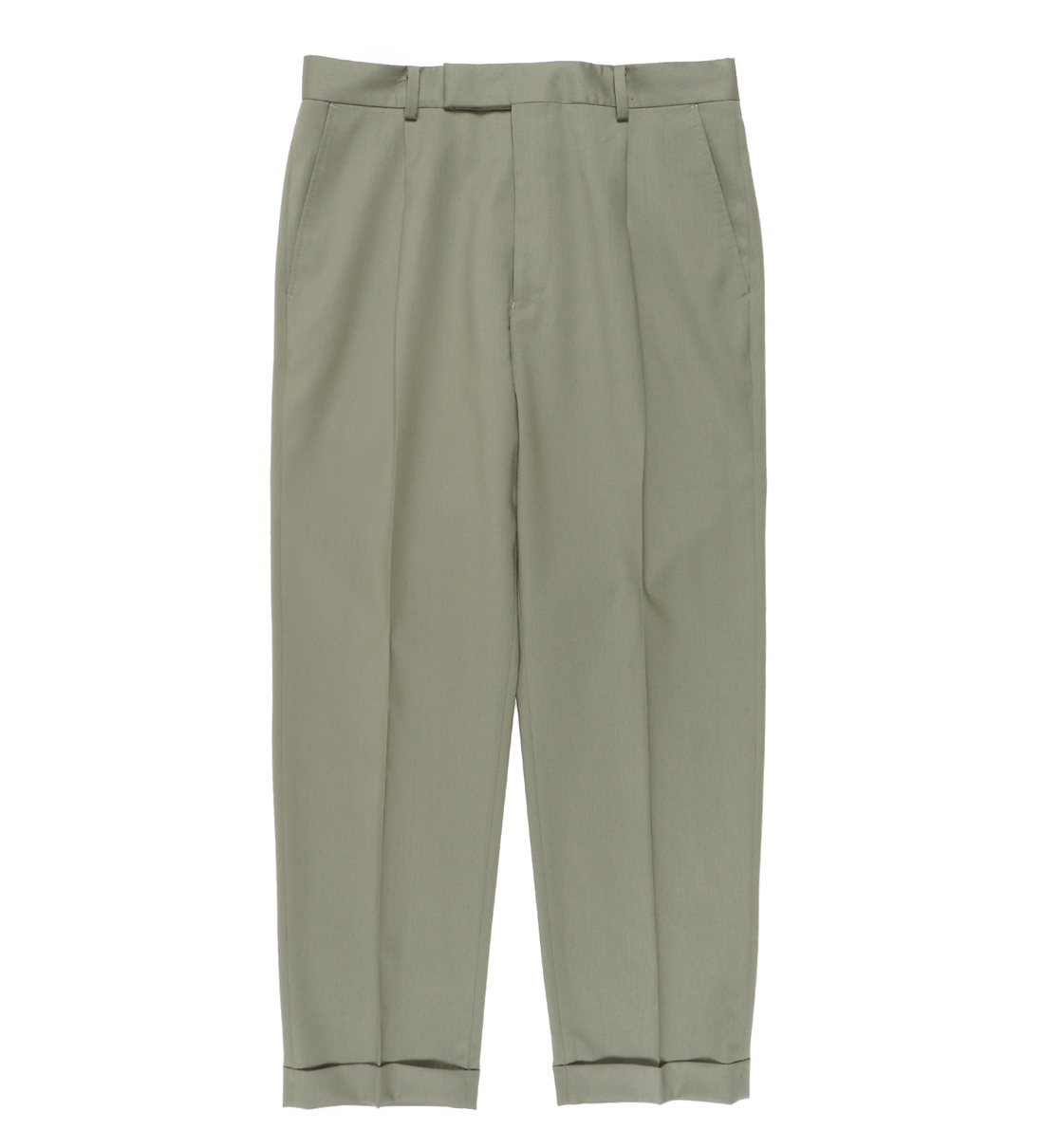 WACKO MARIA/DORMEUIL / PLEATED TROUSERS（TYPE-2）（SMOKEY GREEN