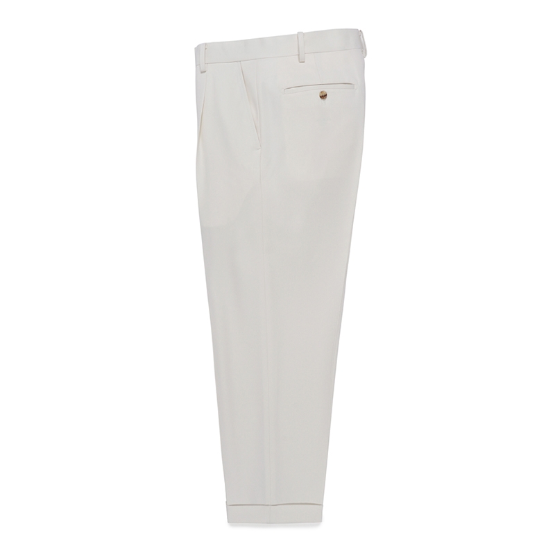WACKO MARIA/DORMEUIL / PLEATED TROUSERS（TYPE-2）（OFFWHITE