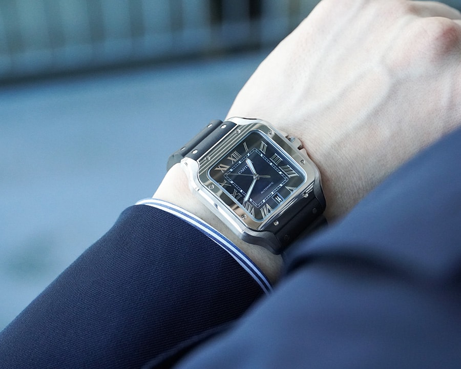 カルティエ サントス ドゥ カルティエ～ラバーベルトでカスタマイズを