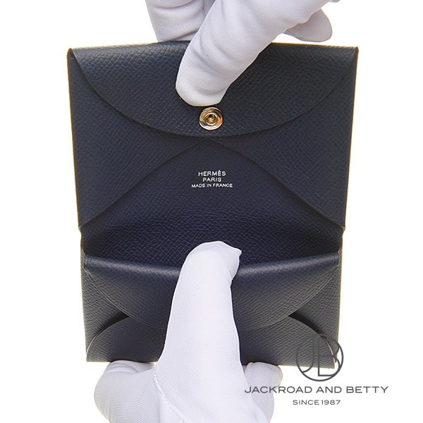 カルヴィ デュオ カードケース ブルーインディゴ ネイビー 紺