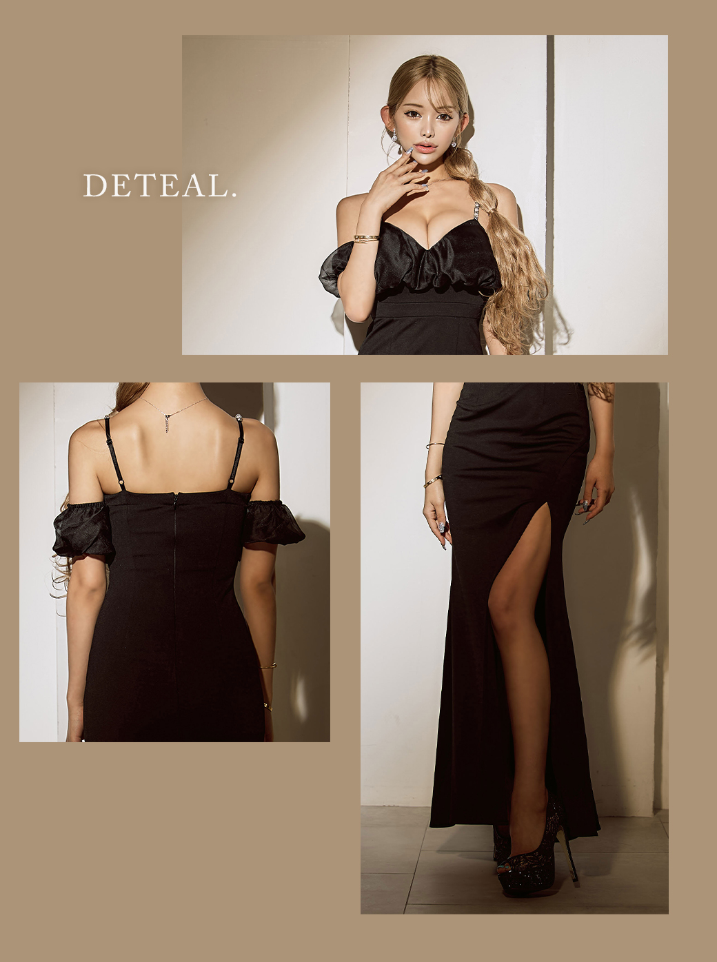 北新地・CLUB Aりりちゃん初登場🖤ラグジュアリーロングドレス