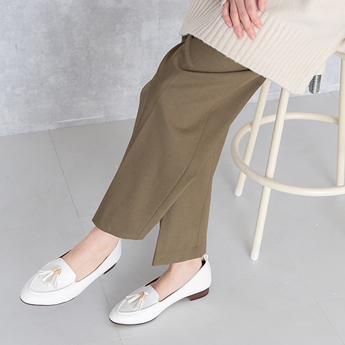 【新品】 SabrinaMartone タッセルローファーフラットパンプス タッセルローファーフラットパンプス<ふわさら>＜痛くない!＞(23.5cm