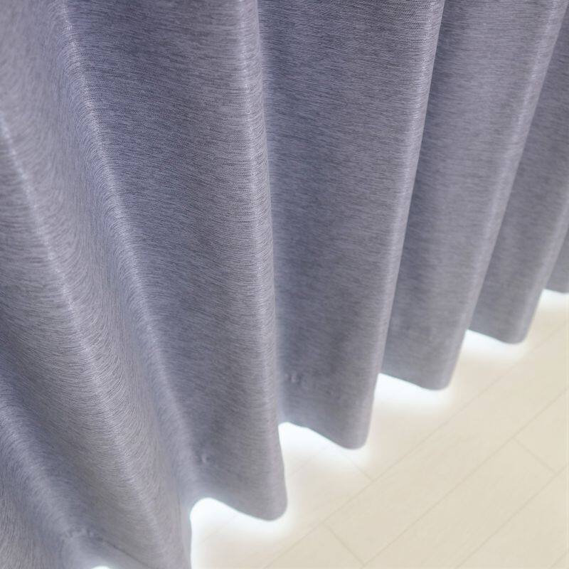 ローヌ カーテン JE-67226R グレーパープル ｜ジャストカーテン