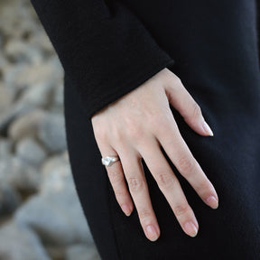 ハートシグネットリング SV (3~7号)