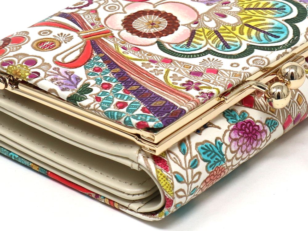 華熨斗 三つ折りミニ財布（絢爛柄）［t］