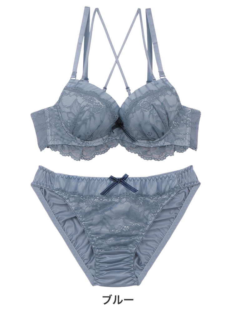 327240｜COCO Linge スモーキーフリルレース ブラセット ABCDEFカップ
