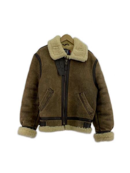 schott フライトジャケット 80s頃 USA製 B-3 リアルムートン フライト