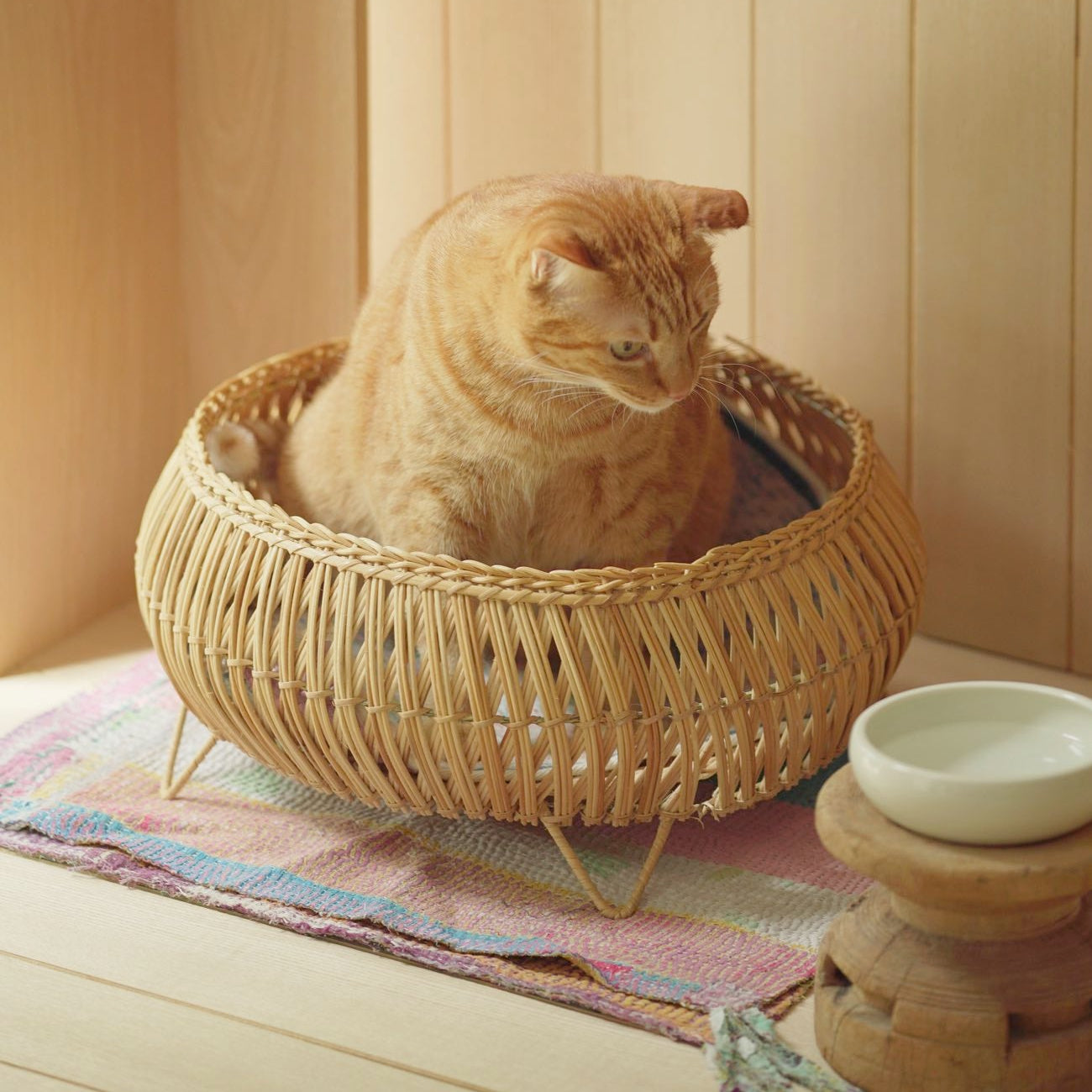 オルネコ オリジナル・スタンドバスケット｜かご・収納｜オルネ ド