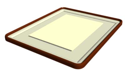 女桑隅丸額装 浮型 半紙 | 書道用品専門店【大阪教材社】