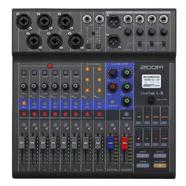 ZOOM/PAミキサー/LiveTrak L-8 -DJ機材アナログレコード専門店OTAIRECORD