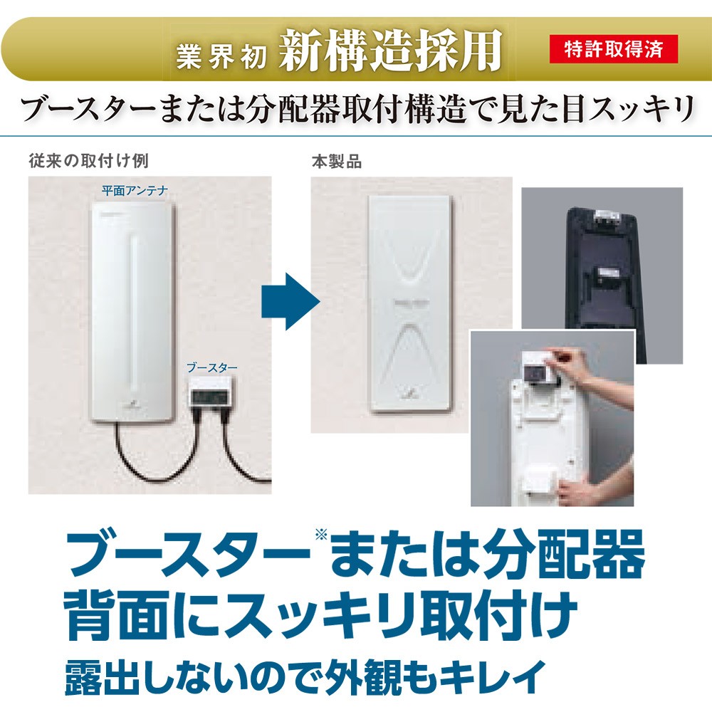 まとめ買いがお得!! 】UHF平面アンテナ(26素子相当) UAH261(W) | DX