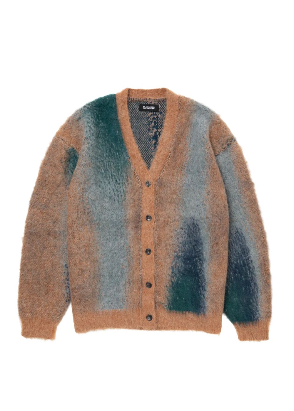 ROTTWEILER - R9 PAINTED CARDIGAN (BEIGE) / モヘアニット