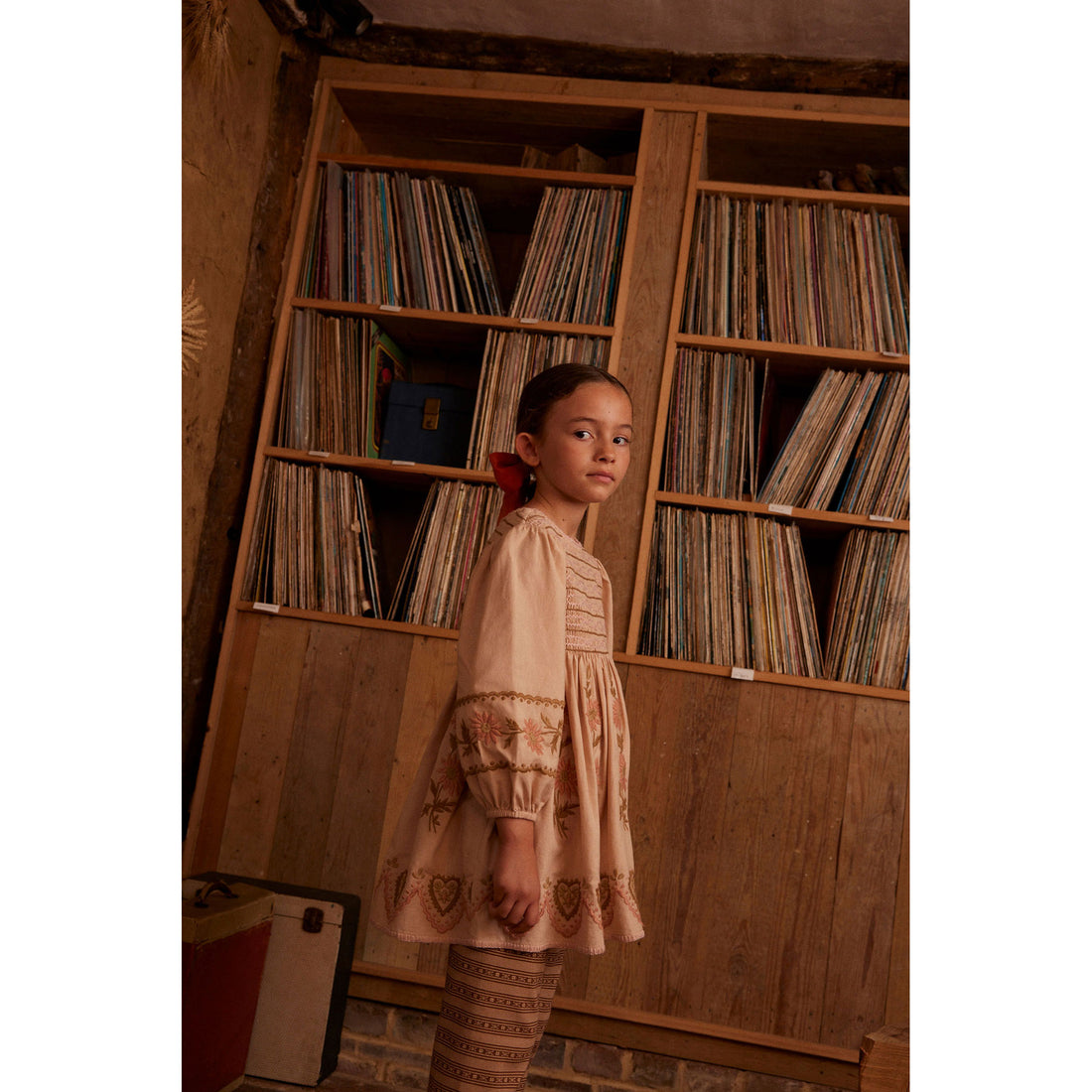 Apolina Pink Beige Penny Smock Dress – Ladida