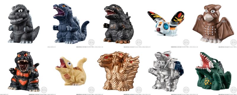 予約開始】食玩「GODZILLA SOFVIDOLL」ゴジラのソフビ指人形シリーズが