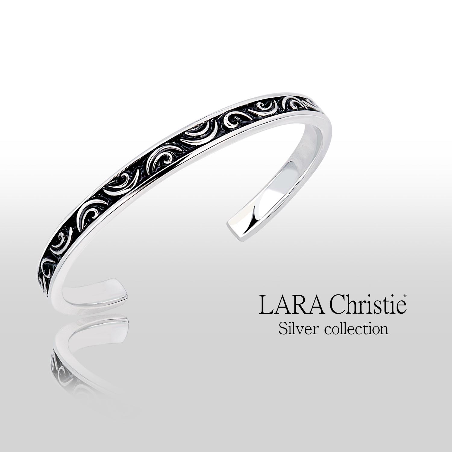 バングル メンズ シルバー925 sv925 銀 セイントグラス b3036-b