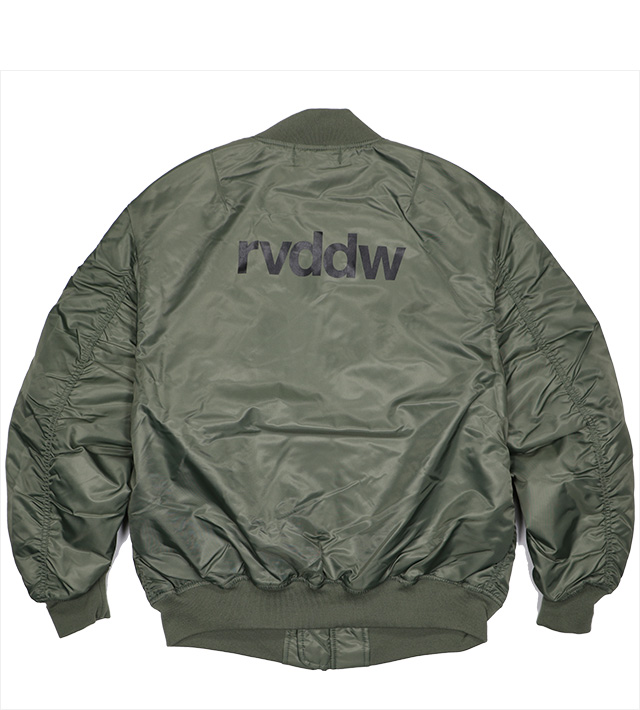 リバーサル) reversal rvddw NYLON MA-1 (JACKET)(rvbs071-OL