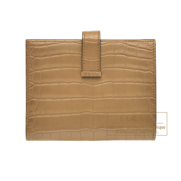 エルメス ベアンコンパクト クラフト クロコダイル アリゲーターマット