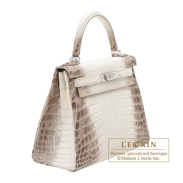 エルメス ケリー28/内縫い ヒマラヤ クロコダイル ニロティカスマット