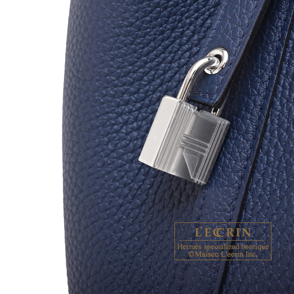 エルメス ピコタンロック18/PM ブルーネイビー トリヨンクレマンス