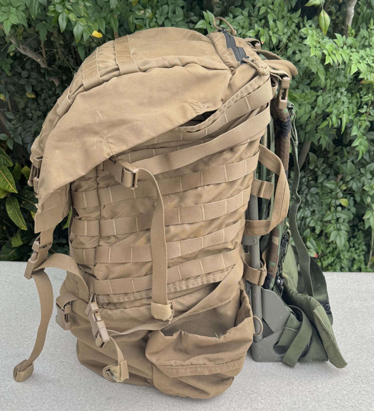 米軍海兵隊実物 USMC PACK FILBE メインパック ハーネス コヨーテ BAG