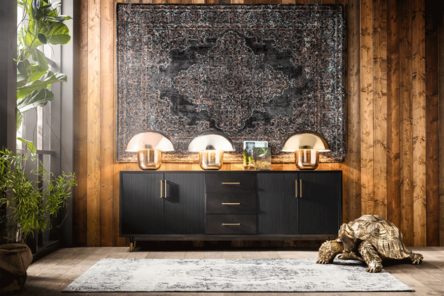 キリムポップグレー 170x240cm カーペット - カーペット・ラグマット