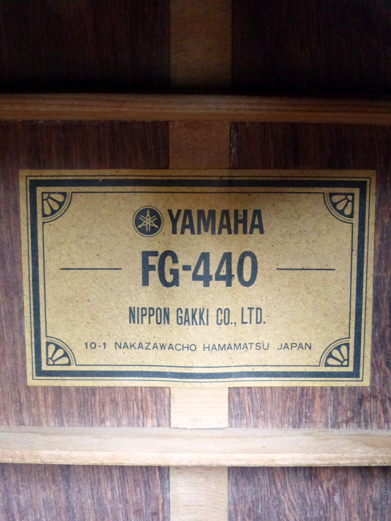 YAMAHA '73 FG-440 – 京町家のギターショップ ライトニン