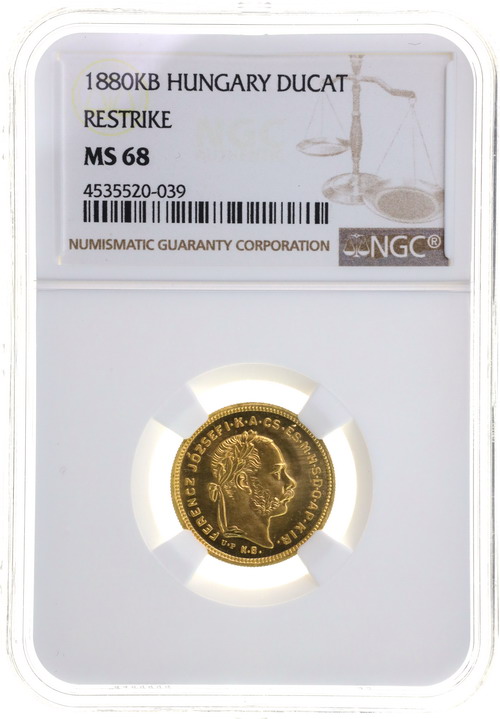 ハンガリー(ハンガリー=オーストリア帝国)1881年銘 ダカット金貨リスト