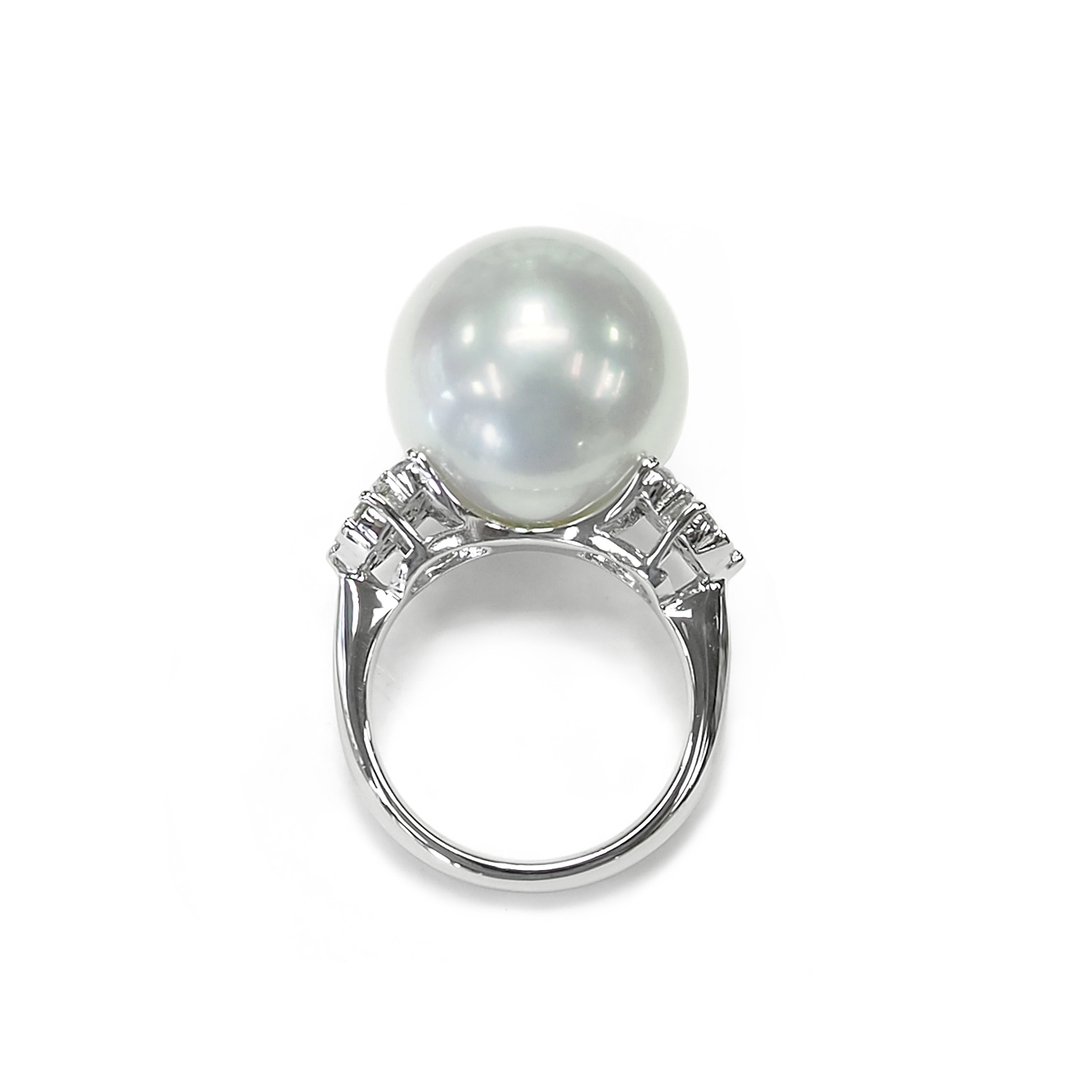 南洋白蝶真珠パールリング Pt900 16mm 静岡県三島市 ジュエリープラザ