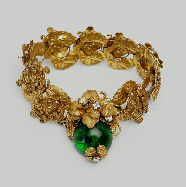 MIRIAM HASKELL late 1930s bracelet designed by Frank Hess with