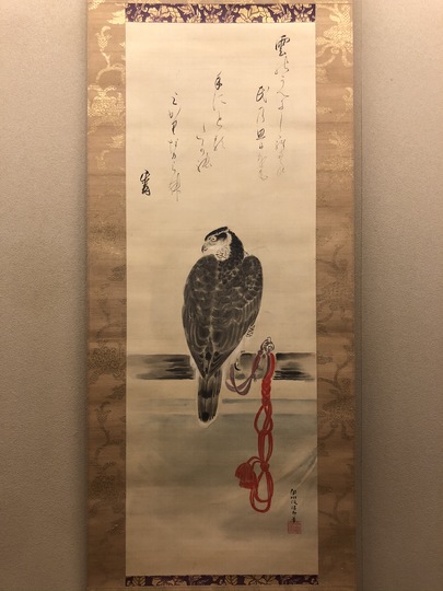 狩野伊川院栄信 鷹図｜古美術・掛け軸の販売・買取・鑑定-松本松栄堂