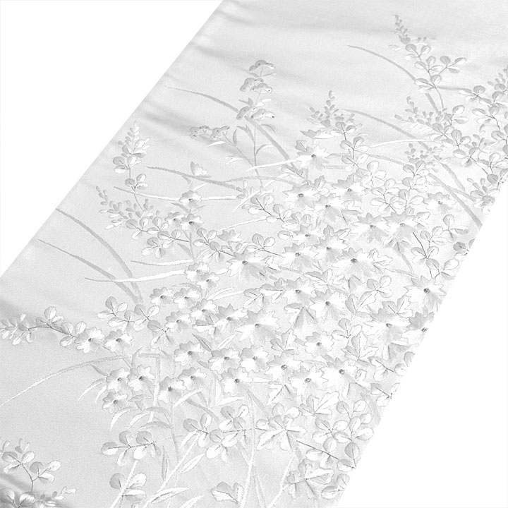 白刺繍 引箔袋帯【桜に菊萩】 [241103-sishu-1] - ￥115,000 : 着物 ま