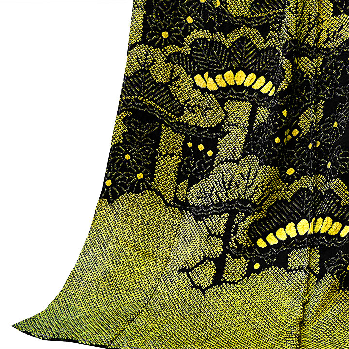 絞りの加藤 本疋田総絞り振袖【成長竹】 [250619-ktfs-1