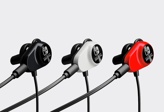 Nintendo Switch専用デュアルダクトゲーミングイヤホンレッド